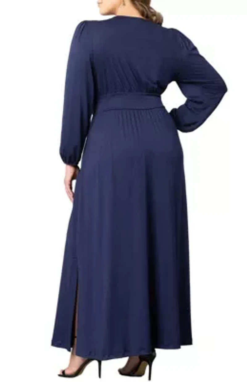 Women's Plus Kelsey Long Sleeve Maxi Dress