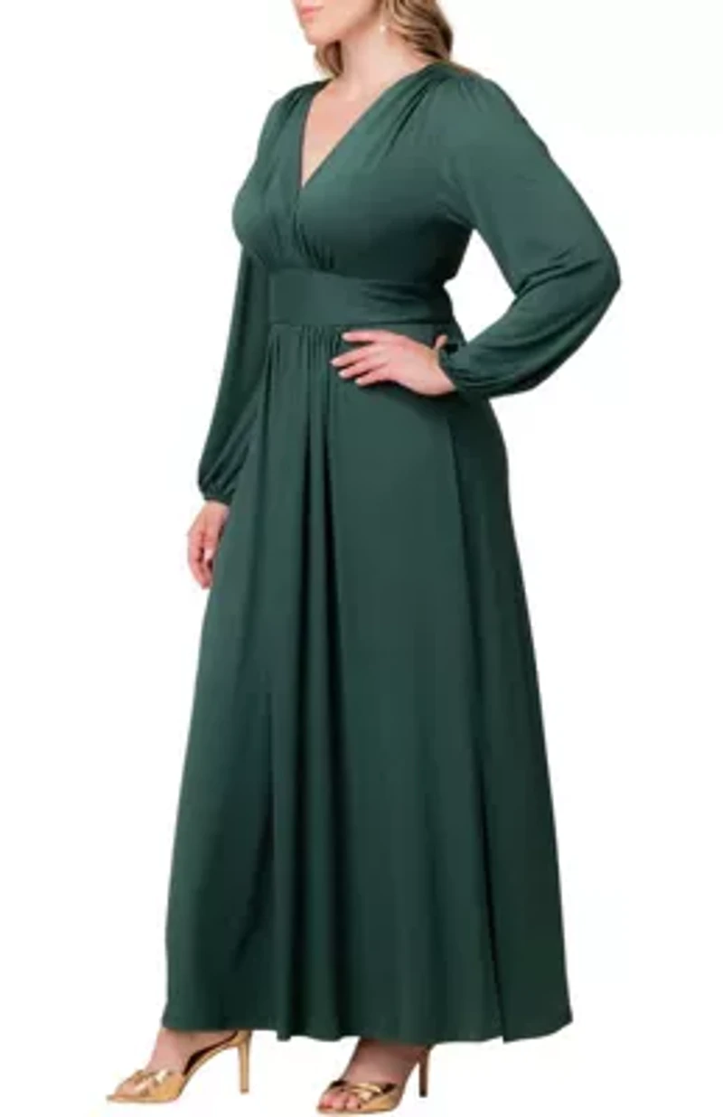 Women's Plus Kelsey Long Sleeve Maxi Dress