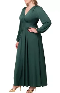 Women's Plus Kelsey Long Sleeve Maxi Dress