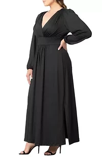 Women's Plus Kelsey Long Sleeve Maxi Dress