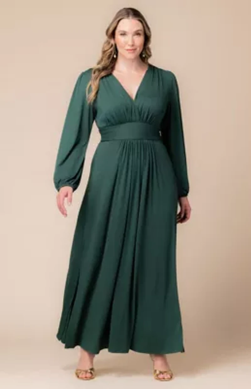 Women's Plus Kelsey Long Sleeve Maxi Dress