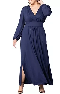 Women's Plus Kelsey Long Sleeve Maxi Dress