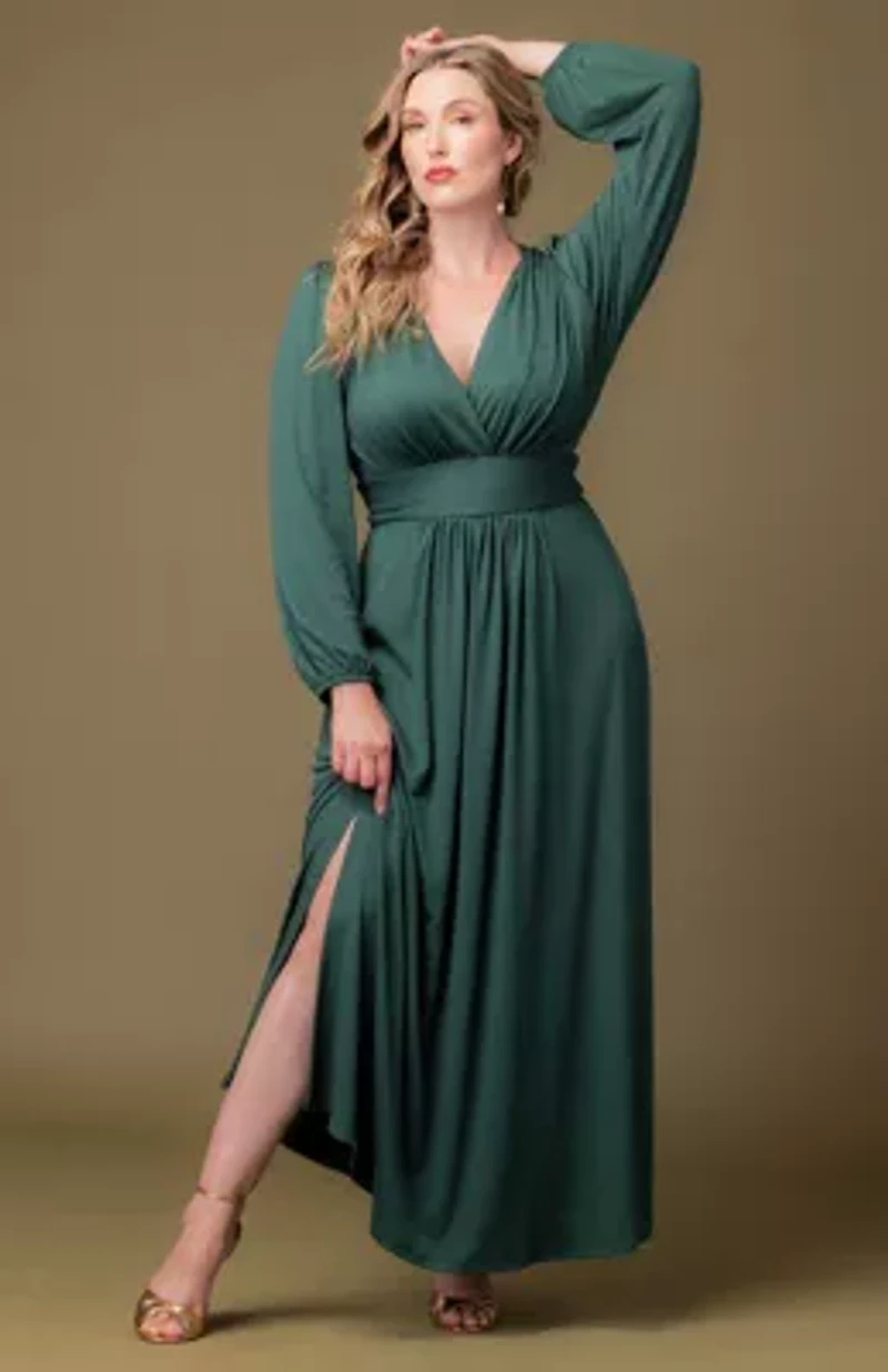 Women's Plus Kelsey Long Sleeve Maxi Dress