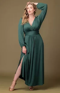 Women's Plus Kelsey Long Sleeve Maxi Dress