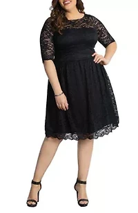 Women's Plus Luna Lace Cocktail Midi Dress
