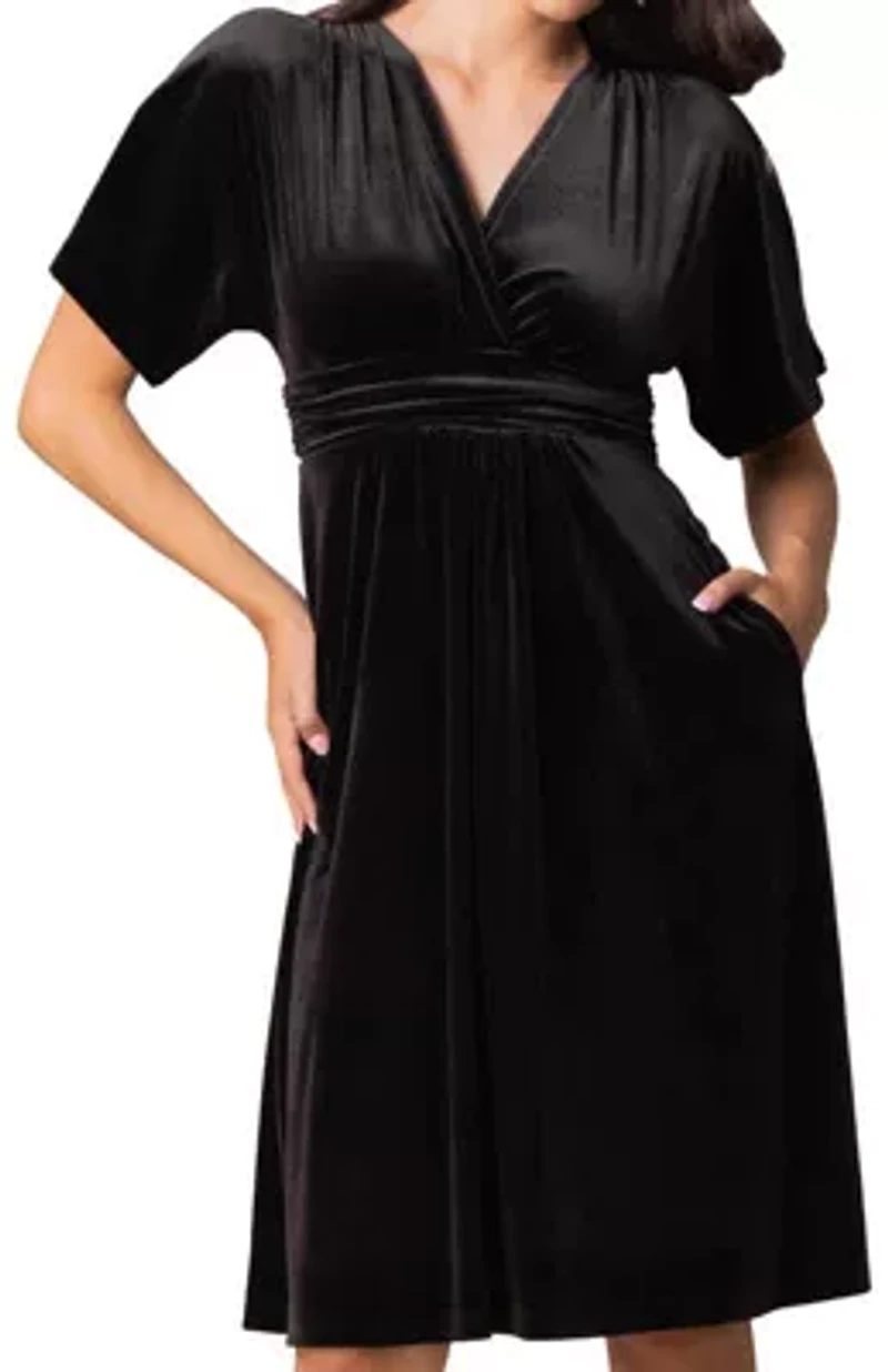 Women's Angelic Velvet Midi Cocktail Dress