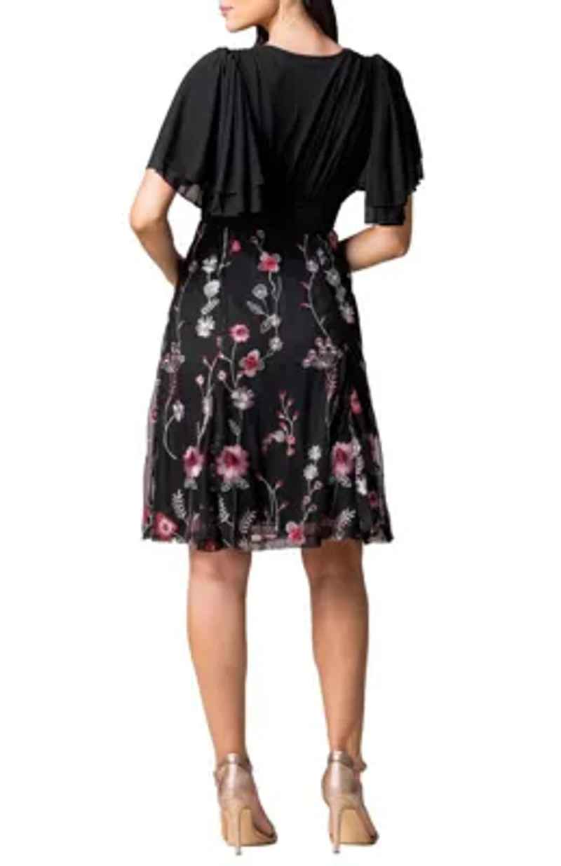 Women's Lillian Embroidered Midi Cocktail Dress