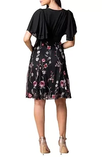 Women's Lillian Embroidered Midi Cocktail Dress