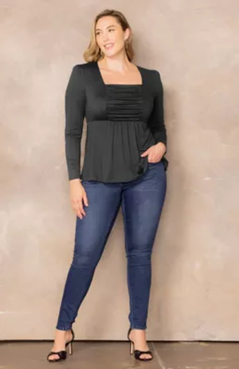Women's Plus Rylan Ruched Top
