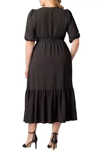 Women's Plus Bailey Square Neck Maxi Dress