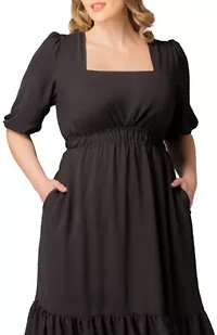 Women's Plus Bailey Square Neck Maxi Dress