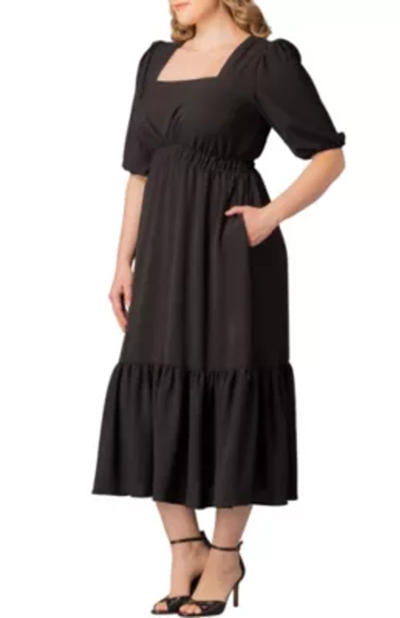 Women's Plus Bailey Square Neck Maxi Dress