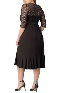 Women's Plus Lavish Lace Wrap Dress