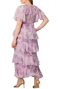 Women's Plus Tour de Flounce Evening Gown