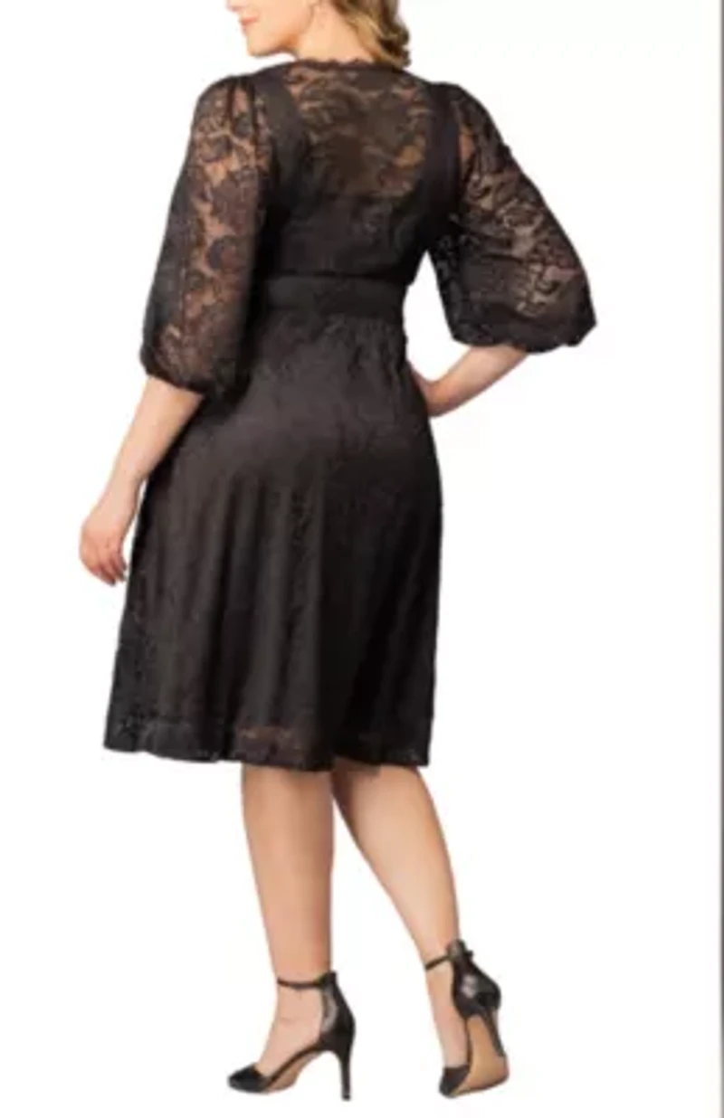 Women's Plus Hepburn Lace Cocktail Dress