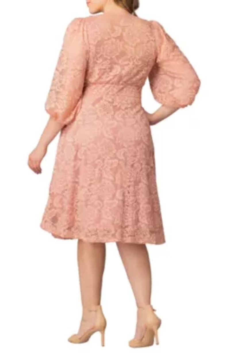 Women's Plus Hepburn Lace Cocktail Dress