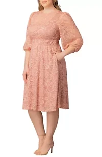 Women's Plus Hepburn Lace Cocktail Dress