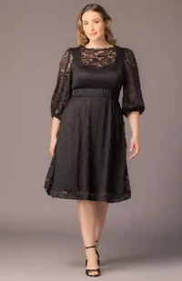 Women's Plus Hepburn Lace Cocktail Dress