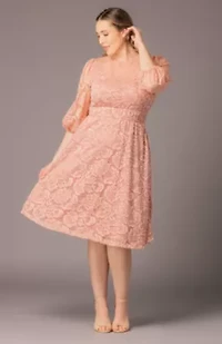Women's Plus Hepburn Lace Cocktail Dress