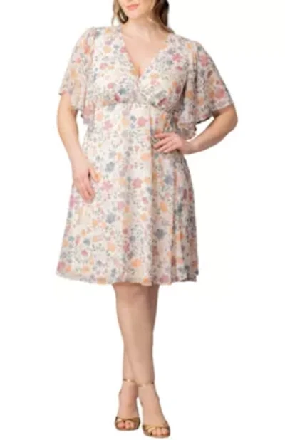 Women's Plus Florence Flutter Sleeve Dress