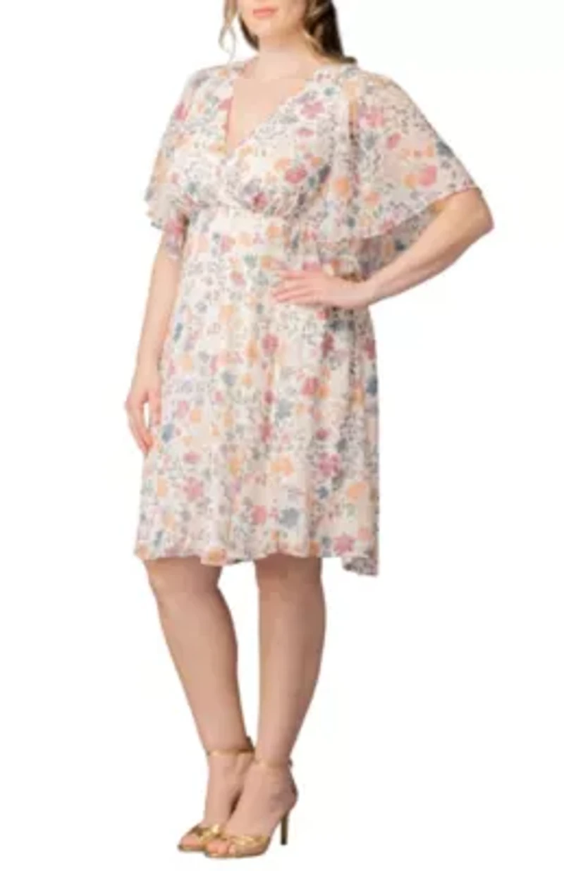 Women's Plus Florence Flutter Sleeve Dress
