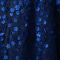 Women's Plus Blossoming Beauty Mesh Evening Gown