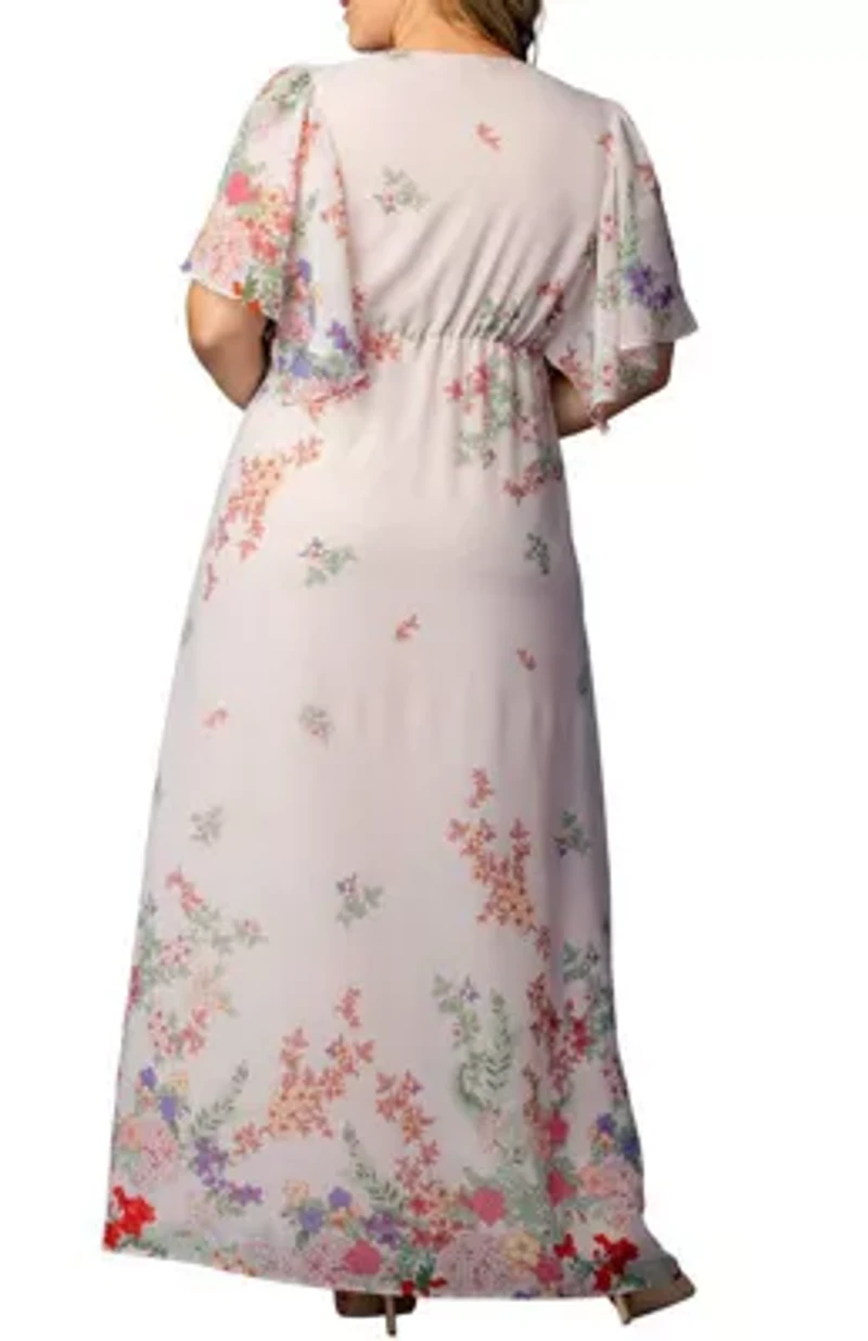 Women's Plus Catalina Border Print Gown
