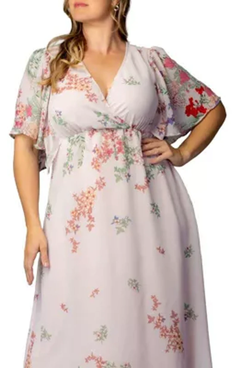 Women's Plus Catalina Border Print Gown