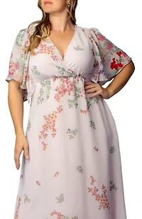 Women's Plus Catalina Border Print Gown