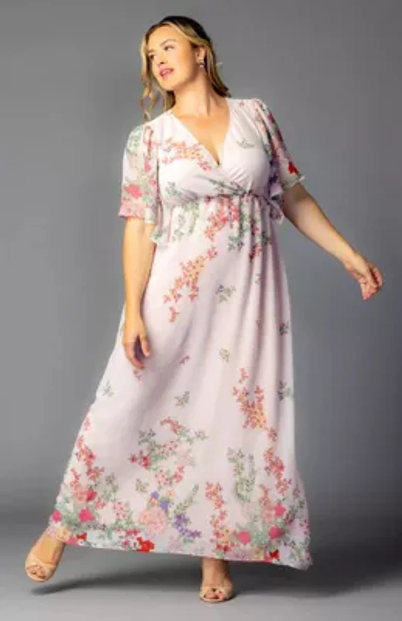 Women's Plus Catalina Border Print Gown
