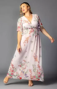 Women's Plus Catalina Border Print Gown