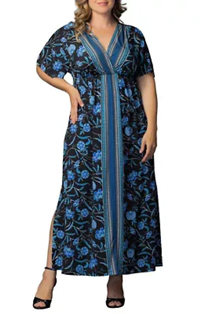 Women's Plus Wanderlust Border Print Maxi Dress