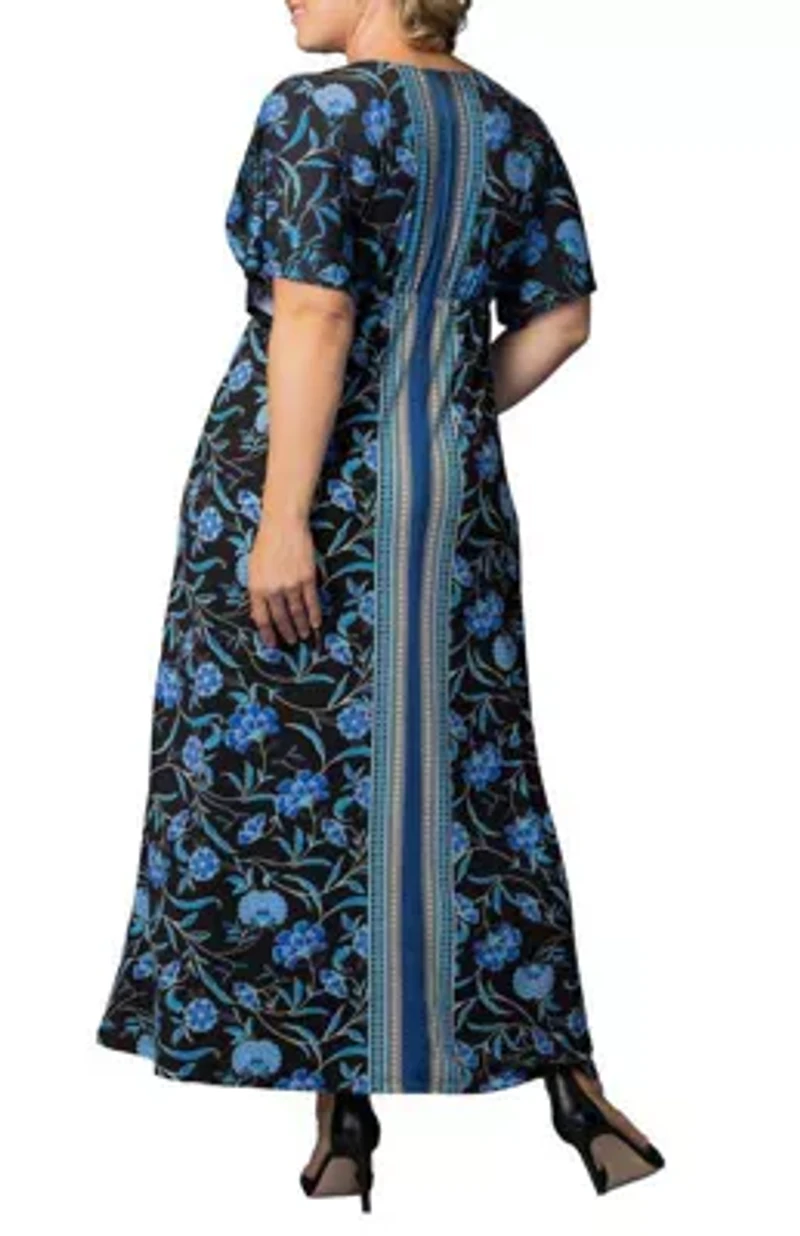 Women's Plus Wanderlust Border Print Maxi Dress
