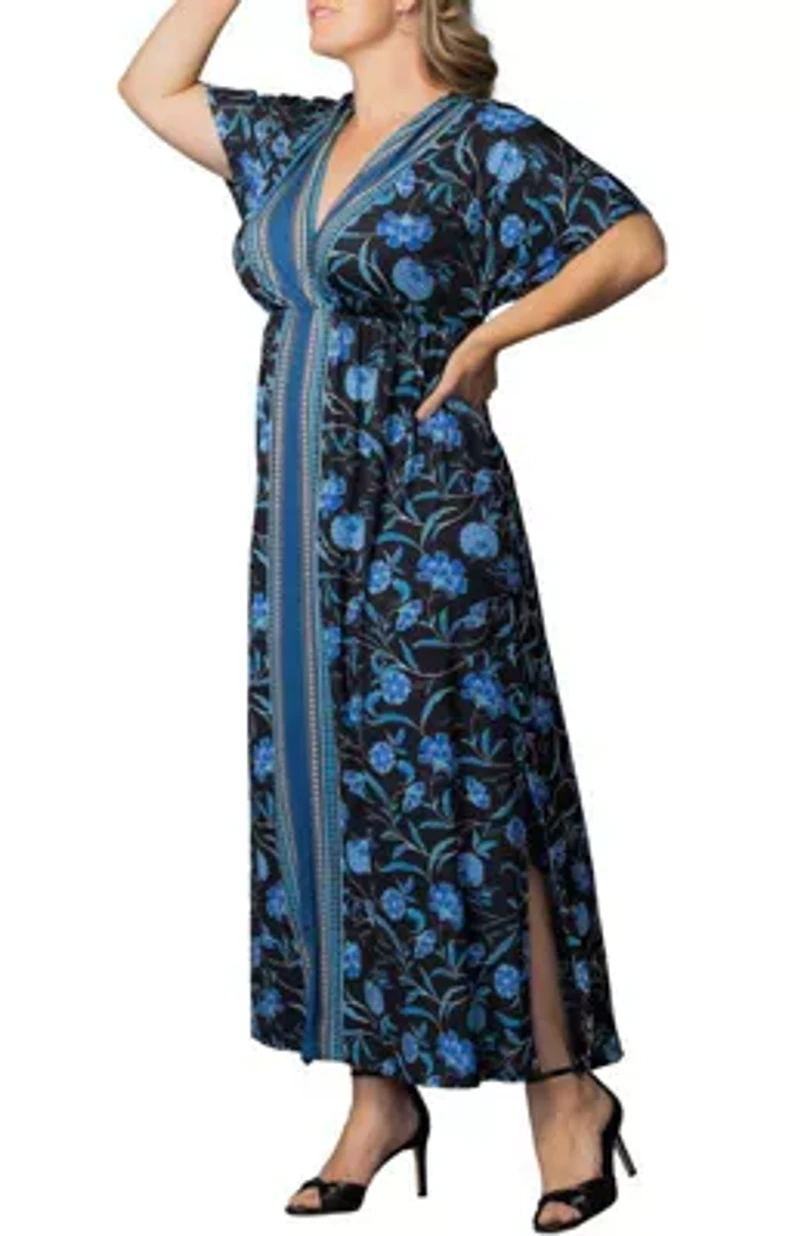 Women's Plus Wanderlust Border Print Maxi Dress