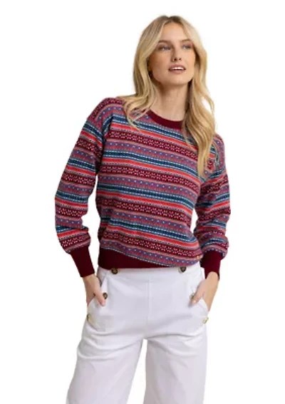 Womens Nelle Fair Isle Sweater