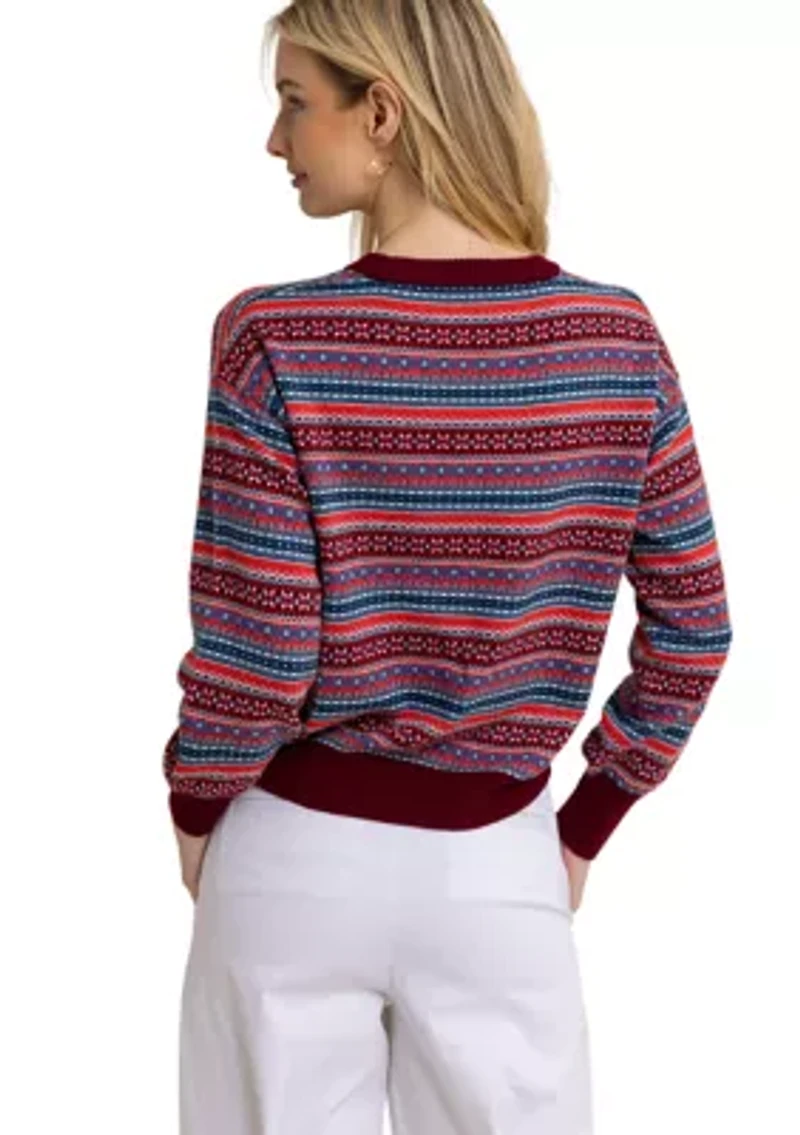 Womens Nelle Fair Isle Sweater