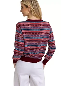 Womens Nelle Fair Isle Sweater