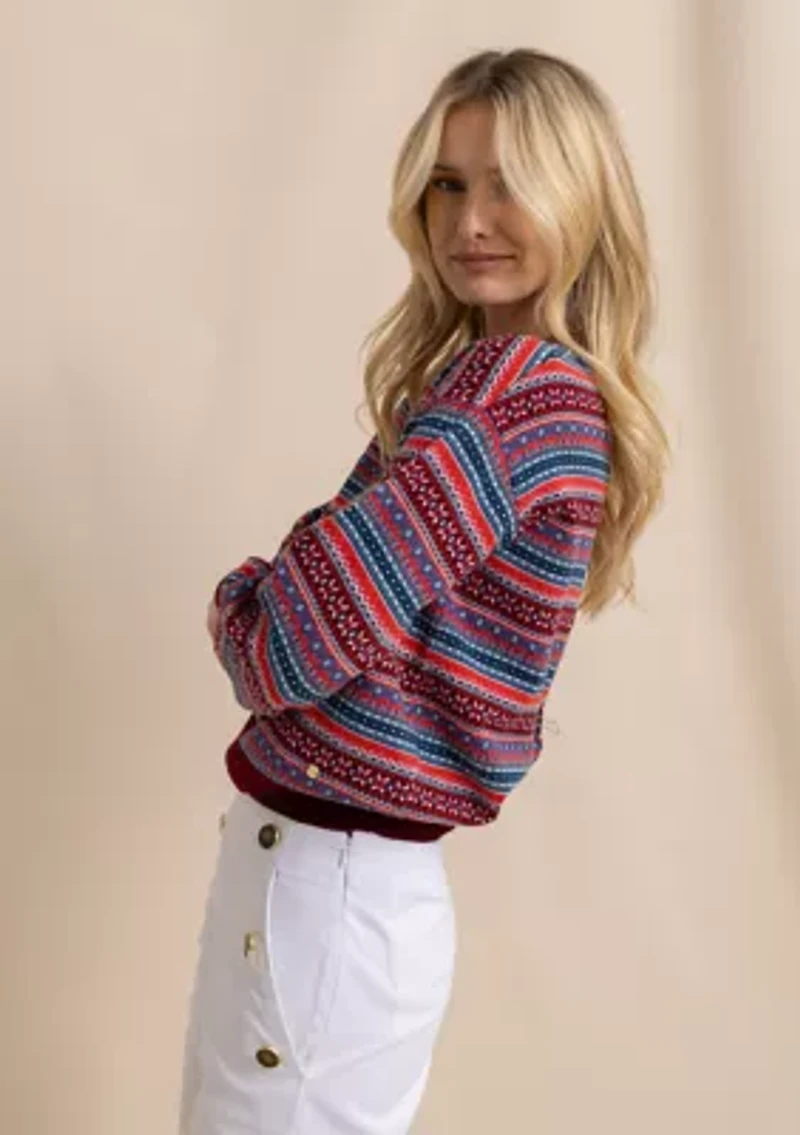 Womens Nelle Fair Isle Sweater