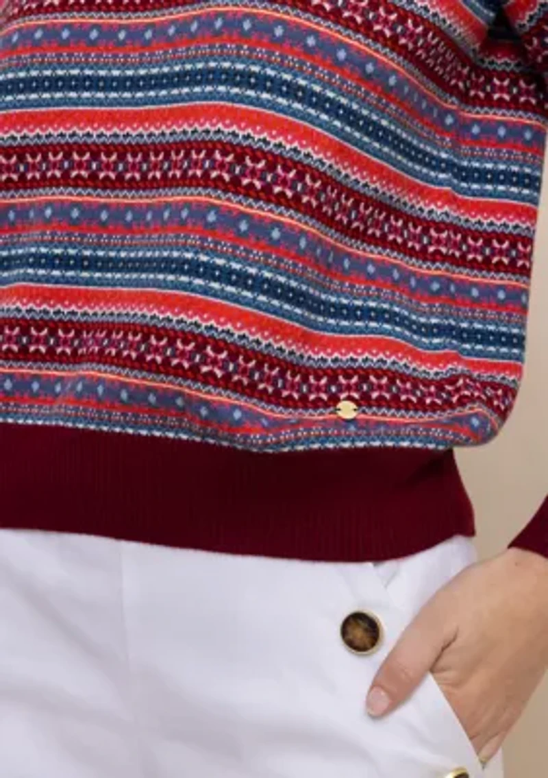 Womens Nelle Fair Isle Sweater