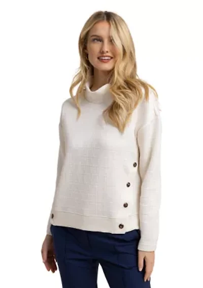 Women's Cordelia Mock Neck Quilted Pullover