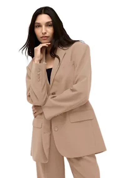 Women's Vision Twill Three Button Boyfriend Jacket