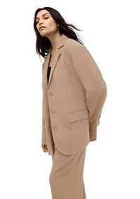 Women's Vision Twill Three Button Boyfriend Jacket