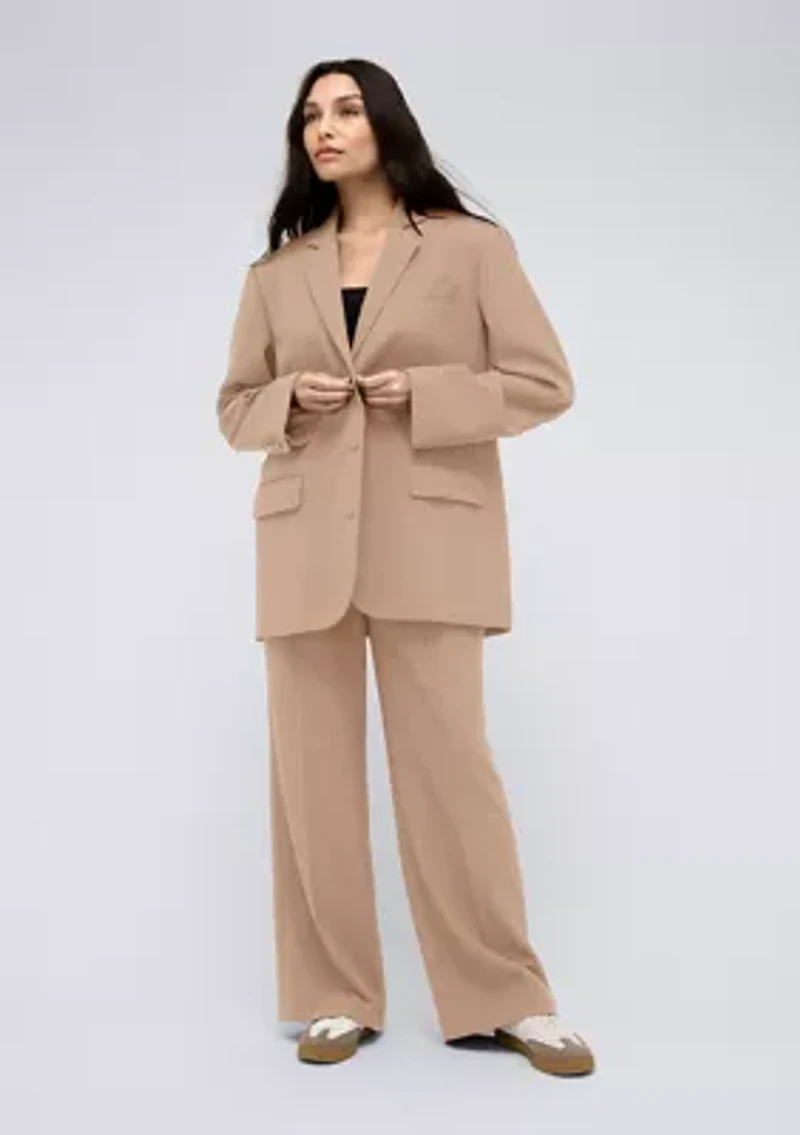 Women's Vision Twill Three Button Boyfriend Jacket