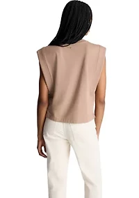 Women's Extended Shoulder Knit Tank