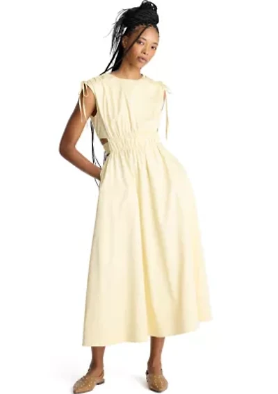 Women's Sleeveless Cutout Midi Dress