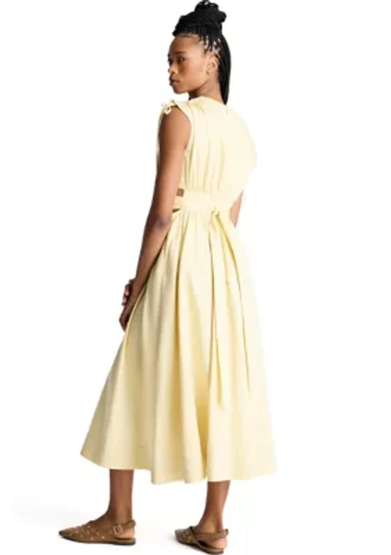 Women's Sleeveless Cutout Midi Dress