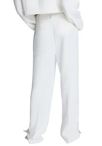 Women's Side Button Wide Leg Pants