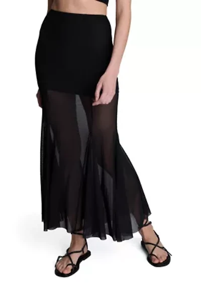 Women's Pleated Mesh Skirt