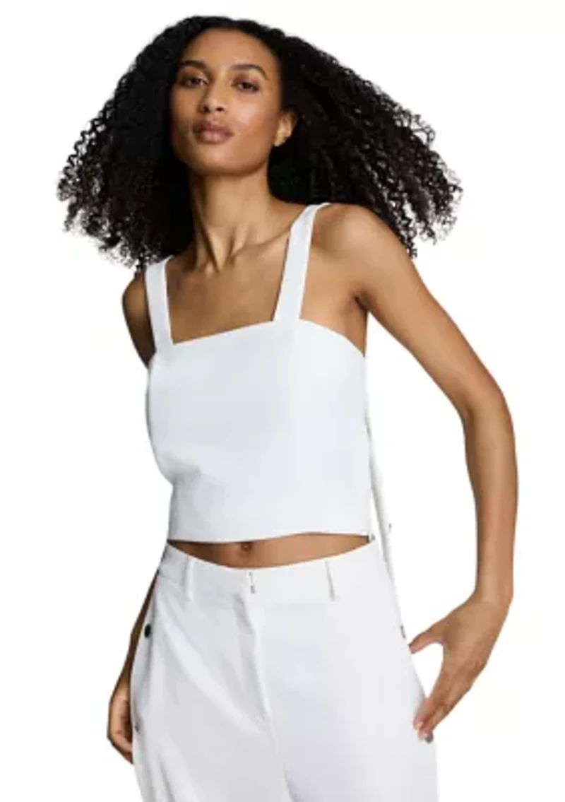 Women's Button Strap Bustier Tank Top