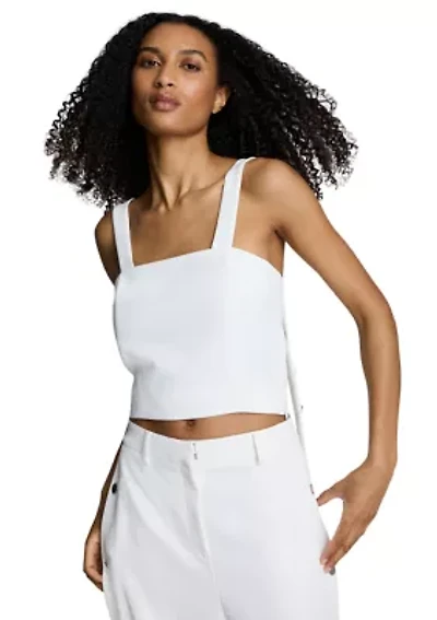 Women's Button Strap Bustier Tank Top